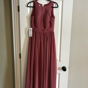 Azazie Sleeveless Dress in Dusty Rose